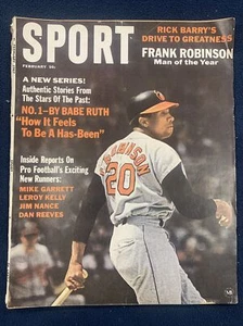 SPORT Magazine February 1967 Frank Robinson Rick Barry Dan Reeves Leroy Kelly - Picture 1 of 3
