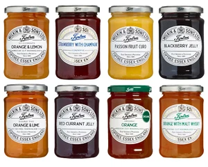 Tiptree Jam Curd Jar Lemon Lime Orange Strawberry Wilkin & Sons - Picture 1 of 8