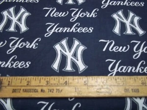 4-1/4 Yds NEW YORK YANKEES MLB Sports 100% Cotton Quilt Fabric $5.49 Yd - Picture 1 of 1