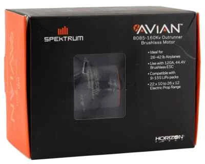 Spektrum Avian 8085-160Kv : Same as Rimfire 65cc Brushless Electric Motor - Image 1 of 4