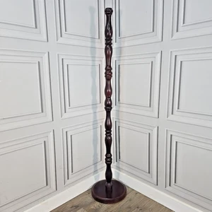 Retro Vintage Stehlampe / Zimmer Stehlampe aus Holz gedrechselt - zum Neuverdrahten - Bild 1 von 24
