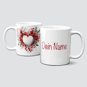 oh-cuptastic-coffee cup-Christmas-winter-heart-berries-customizable-LT-749 - Picture 1 of 1