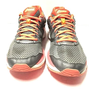Asics Womens GT 2000 4 Running Shoes Gray Coral T656N Size 8.5 Us PreOwned - Picture 1 of 6
