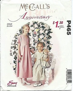 M 2571 sewing pattern DRESS American 18" Doll Frock sew Girl sizes 3,4,5,6 UNCUT - Picture 1 of 1