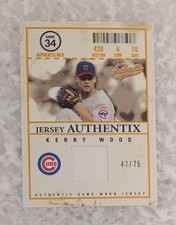 2005 Fleer Authentics Kerry Wood Chicago Cubs 47/75 - Jersey