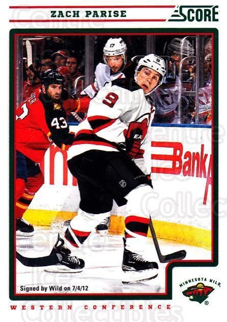2012-13 Score #244 Zach Parise - Image 1 of 1