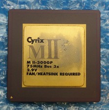 Cyrix MII / M II-300GP 3x 75MHz 2.9V Socket 7 Processor / CPU - Fully Tested