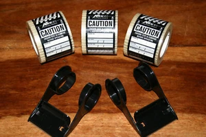 Electrical Tape Tag Black - 3 Rolls + 2 Cutters - Picture 1 of 3