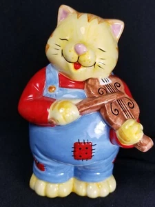 VTG Russ/Story Hour "Hey, Diddle, Diddle" Cat & Fiddle Coin Bank, NIB/Never Used - Picture 1 of 12