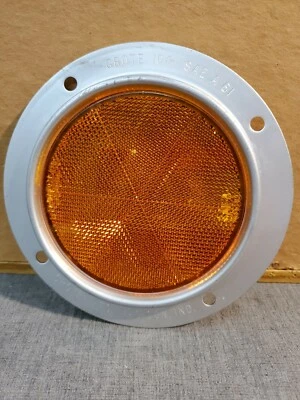 Refletor vintage Grote 104. Marcador de ferrovia. Lente âmbar Stratolite Sae- 58 - Imagem 1 de 4