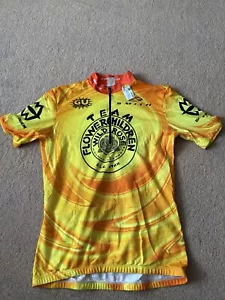 Mens Sugoi Short Sleeve Cycling Jersey Size Medium Yellow - Picture 1 of 3