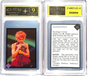 Tarjeta Madonna Scasa TUFF STUFF #21 GRADUADA ASG 9 CASI NUEVA #P - Imagen 1 de 1