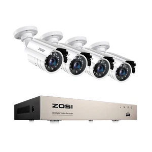 ZOSI 8CH 2MP Security Camera System H.265+ 5MP Lite DVR Home Weatherproof IP66 - Picture 1 of 11