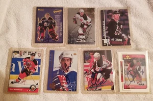 Rolston Arnott Sykora Pandolfo Scott Niedermayer New Jersey Devils Signed Cards - Picture 1 of 9