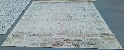 WARM BEIGE 8'-0" x 10'-0" Stained Rug, Reduced Price 1172769619 VTG113-660-8 - Image 1 of 4
