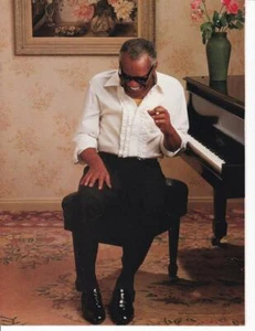 Rare 1989 Ray Charles Print-Ad/ American Express "Cardmember since 1965" - Picture 1 of 1