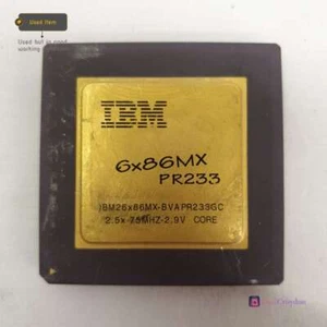 IBM 6X86MX PR233 IBM26X86MX-BVA PR233GC 2.5x 75MHz CYRIX CPU PROCESSOR VINTAGE - Picture 1 of 3