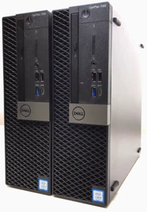 Lot (2) Dell OptiPlex 7060 SFF Desktop PC Core i5-8500 @ 3.00GHz 16GB RAM NO SSD - Picture 1 of 13