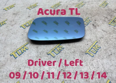 09-14 Acura TL Porta Espelho Retrovisor Vidro Azul MOTORISTA ESQUERDO 09 10 11 12 13 14 FABRICANTE DE EQUIPAMENTO ORIGINAL - Imagem 1 de 4