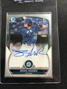 2023 Bowman Draft - Chrome Prospect Autographs Brock Rodden #CDA-BR (AU, RC) - Bild 1 von 3
