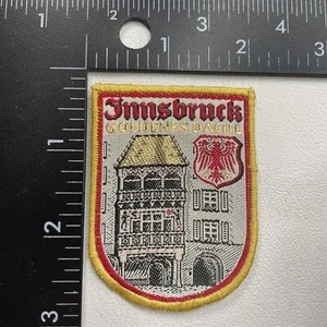 Vtg Austria INNSBRUCK GOLDENES DACHL Golden Roof Old Town Landmark Patch 92AC - Picture 1 of 2