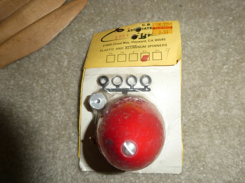 Vintage RC Airplane CB Associates Red Spinner 2 1/4" Dia 5031 NIP - Image 1 of 1