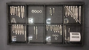 Honda XR650l Stainless Bolt Screw Engine Kit Set Polished - Bild 1 von 3