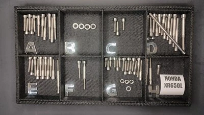 Honda XR650l Stainless Bolt Screw Engine Kit Set Polished - Image 1 of 3
