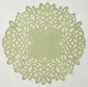 Lace Doilies Two 11" Round Sage Artistry Table Accents Livingroom Bedroom - Picture 1 of 2