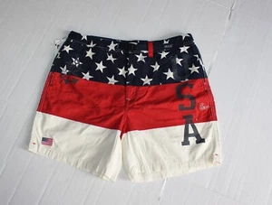 Polo Ralph Lauren Classic Fit Flag Cotton Short in Size Large in multi color - Picture 1 of 7