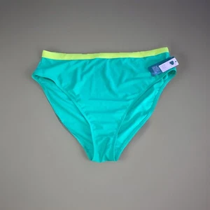 Wild Fable Damengröße 1X Medium Abdeckung hohe Taille Bein Bikinihose grün - Bild 1 von 7