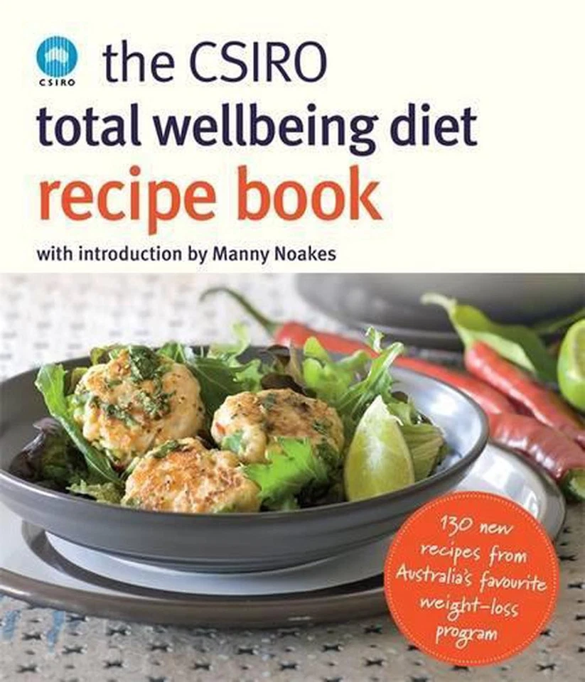 The CSIRO Total Wellbeing Diet Recipe Book: 130 New Recipes from Australia's Fav - Imagem 1 de 1