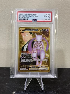 PSA 10 - Pokemon Team Rocket's Mewtwo Destined Rivals Hyper Rare #240 - Image 1 of 2