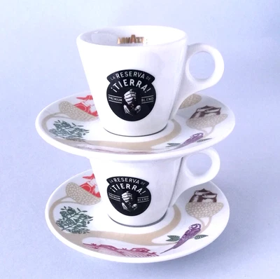 2 tazzine LAVAZZA TIERRA cups edizione limitata riserva tierra ESPRESSO - Immagine 1 di 4
