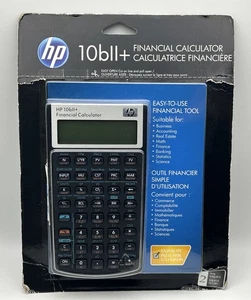HP 10bII+ Plus Financial Calculator Hewlett Packard 10bll-NEW/SEALED - Picture 1 of 6