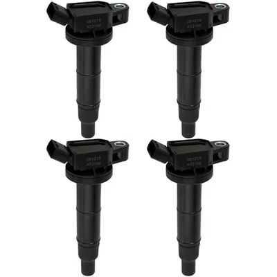 For 04-07 Toyota Highlander 10-12 Lexus Hs250H Front 4pcs Ignition Coils - Image 1 of 4