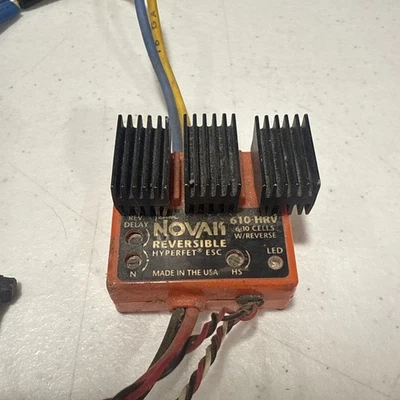 Vintage Novak 410-M5 Brushed Motor ESC Electronic Speed Control RC10 UNTESTED - Image 1 of 4