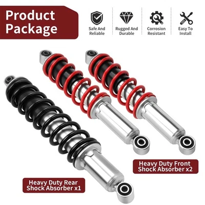 Front & Rear Shocks Absorber 3 Pack For Honda Sportrax 250 TRX250EX / TRX250X - Image 1 of 4
