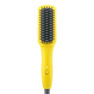 Drybar The Baby Brush Crush Mini Heated Straightening Brush Electric Yellow - Picture 1 of 10