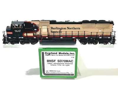 Overland OMI BNSF SD70MAC Burlington Northern Santa Fe #9647 HO Brass #6609.2 - Image 1 of 4