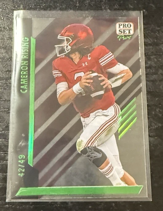 2024 Leaf Pro Set Pure Green 42/49 Cameron Rising #23 Utah Utes - Image 1 of 3