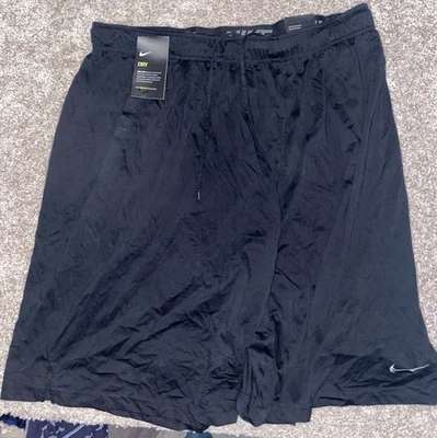 Nike Hombres 4XLT Negro Calce Estándar Swoosh Informal Entrenamiento Pantalones Cortos Gimnasio Baloncesto Foto 1 de 4