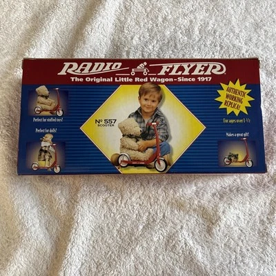 Radio Flyer Vintage Miniatura Rojo Scooter Modelo Nº 557 Nuevo en Caja SELLADO Foto 1 de 3