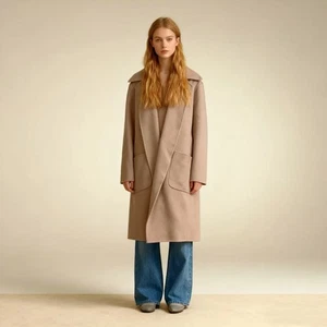 NWOT Ulla Johnson Wool coat Camel Overcoat Size P - Foto 1 di 12