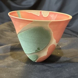 Suzanne Bergne British Studio Pottery Small 4 1/2x6 In Bowl - Picture 1 of 14