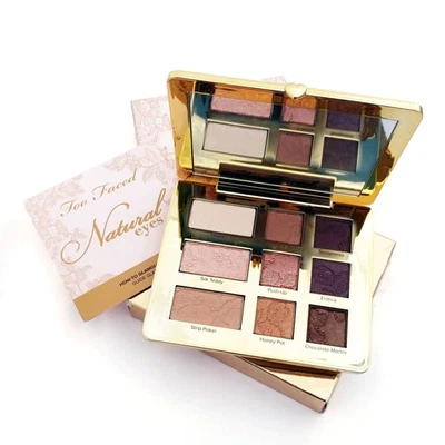 Too Faced Natural Eyes Neutral Eyeshadow Palette 9 Shades Makeup Compact 12g NIB - Image 1 of 4