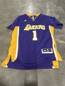 Vtg Los Angeles Lakers D’angelo Russell Sleeve Jersey Small Rookie Season - Picture 1 of 3
