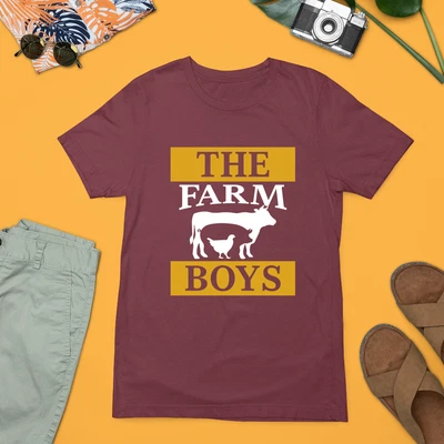Camiseta The Farm Boys Country Vida Rural Animales Granja Vaca Pollo Granjeros Regalo Foto 1 de 4