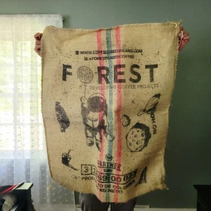 Wald Kaffeeröster Sackleinen Weltraum Planet Astronaut Kaffee Sitzsack Sack - Bild 1 von 5