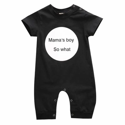 Baby Boy Romper Short Sleeve Bodysuit+Hat Jumpsuit Infant Outfits Clothes - Изображение 1 из 4